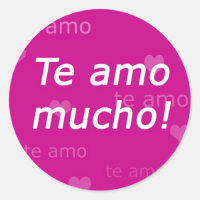 Te Amo Sticker