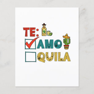 Te Amo Tequila Cinco De Mayo Funny Flyer