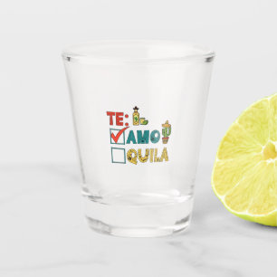 Te Amo Tequila Cinco De Mayo Funny Schnapsglas