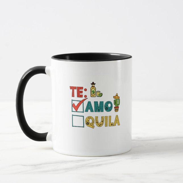 Te Amo Tequila Cinco De Mayo Funny Tasse (Links)