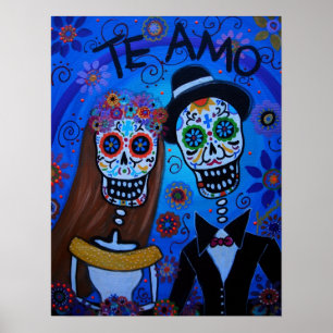 TE AMO WEDDING COUPLE POSTER