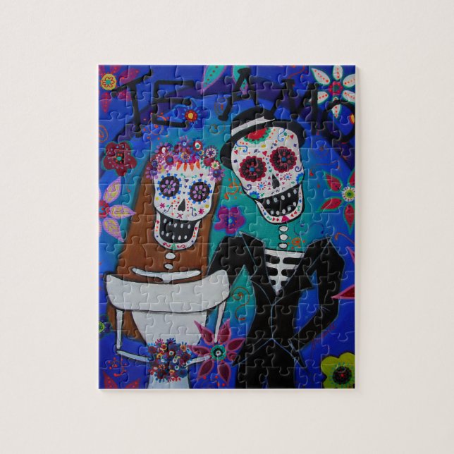 TE AMO WEDDING DIA DE LOS MUERTOS PUZZLE (Vertikal)