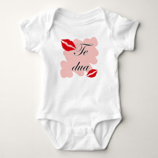 Te DUA - Albanisch - i-Liebe Sie Baby Strampler