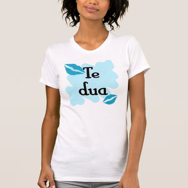 Te DUA - Albanisch - i-Liebe Sie T-Shirt (Vorderseite)