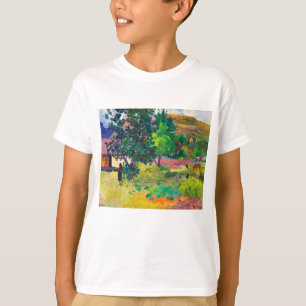 Te Fare, Das Haus Landschaftskunst von Paul Gaugui T-Shirt