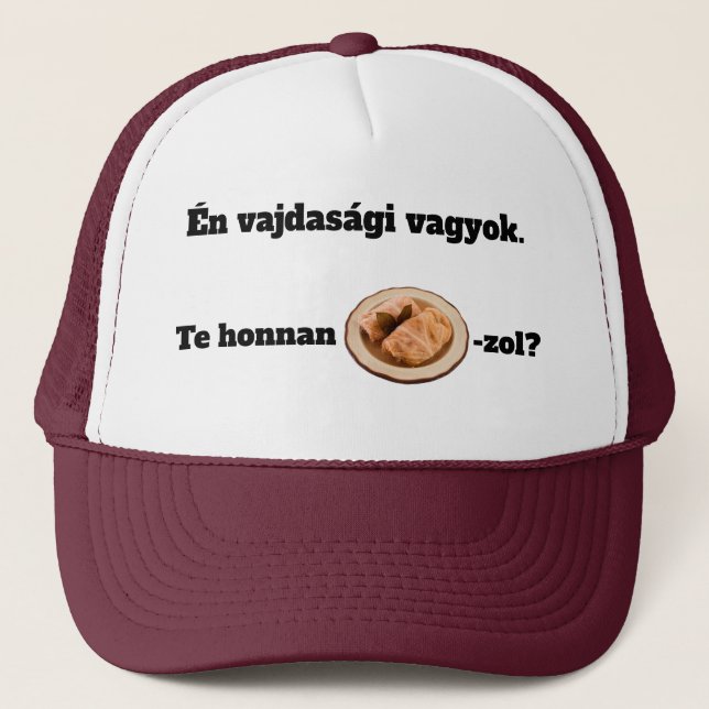 Te honnan SZÁRMA-zol? mici Truckerkappe (Vorderseite)