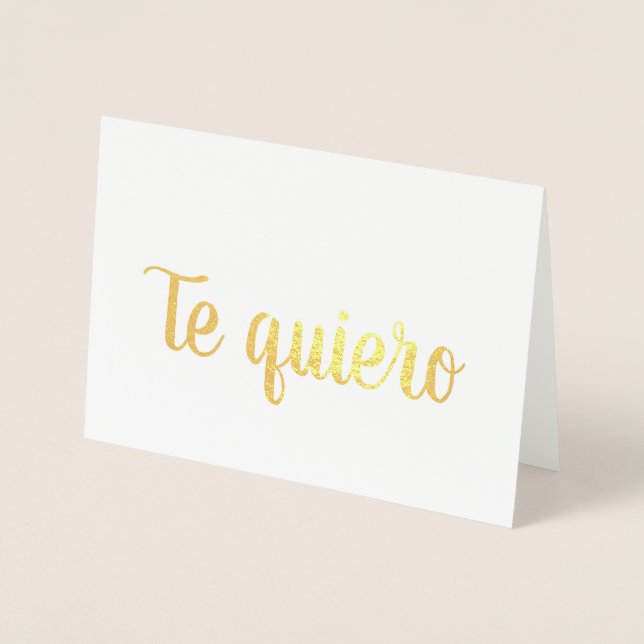 Te Quiero Folienkarte (Vorderseite)
