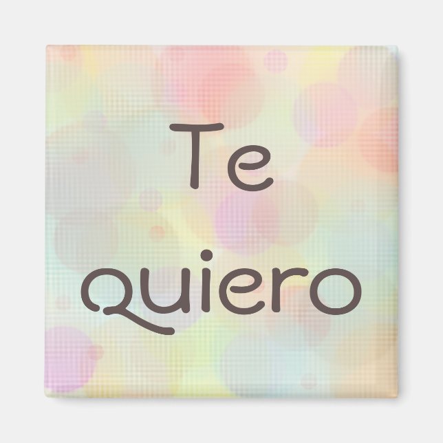 Te quiero magnet (Vorne)