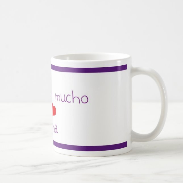 Te quiero mucho MUTTER Tasse (Rechts)