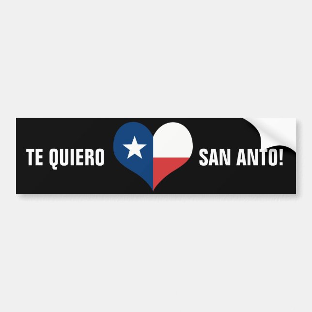 Te Quiero San Anto! Autoaufkleber (Vorne)