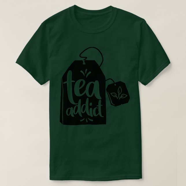 Tea Addict Tea Bag T-Shirt (Design vorne)