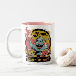 Tea and Gossip Zweifarbige Tasse