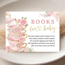 Tea Baby Shower Girl Pink Books For Baby