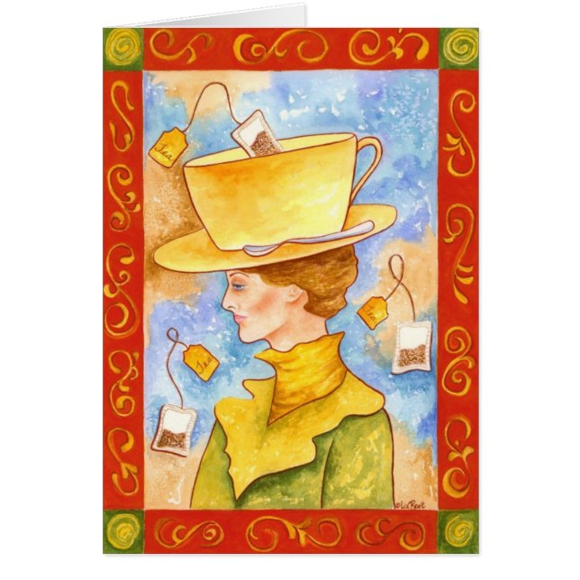 Tea Bag Lady Note Card (Vorne)