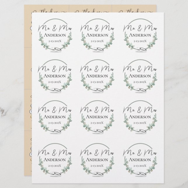 Tea Bag Wedding (Vorne/Hinten)