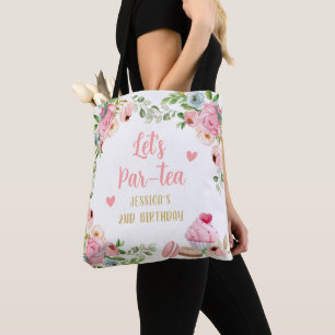 Tea Birthday Party Rosa Blume Girl Par-tea Floral