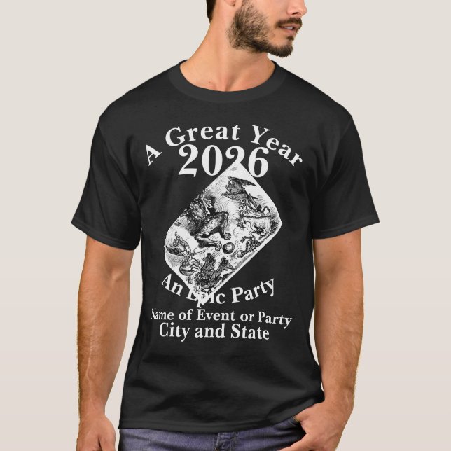 Tea Brunch Mittagessen Gartensitzplatz Party 2024 T-Shirt (Vorderseite)