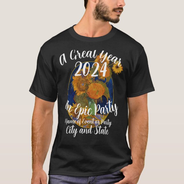 Tea Brunch Mittagessen Gartensitzplatz Party 2024 T-Shirt (Vorderseite)