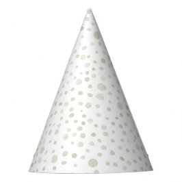 Tea Confetti Wassercolor Dots Party Hat Partyhütchen