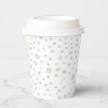 Tea Confetti Wasserfarbe Dots Paper Cup