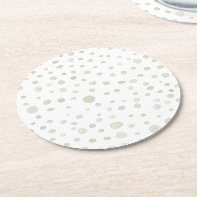 Tea Confetti Wasserfarbe Dots Paper Untersetzer (Angewinkelt)