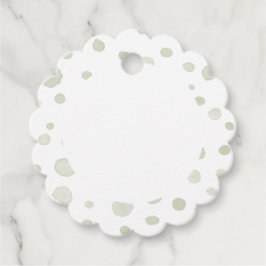 Tea Confetti Wasserfarbe Punkte Liebesmarken Geschenkanhänger