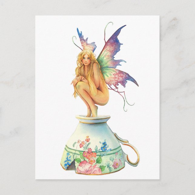 Tea Cup Fairy Postkarte (Vorderseite)