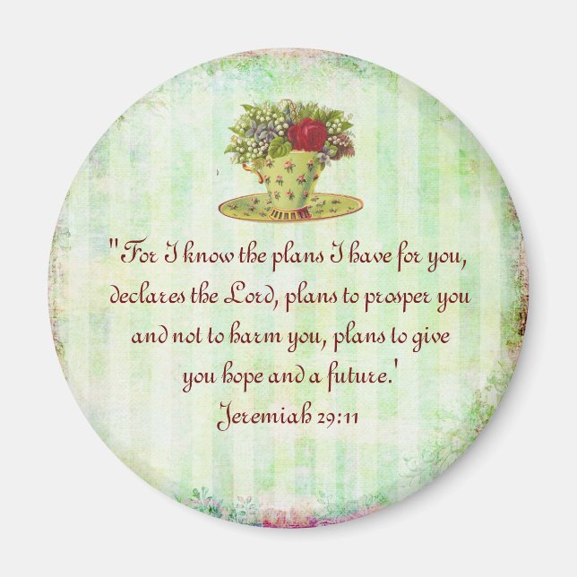 Tea Cup Scripture Magnet (Vorne)
