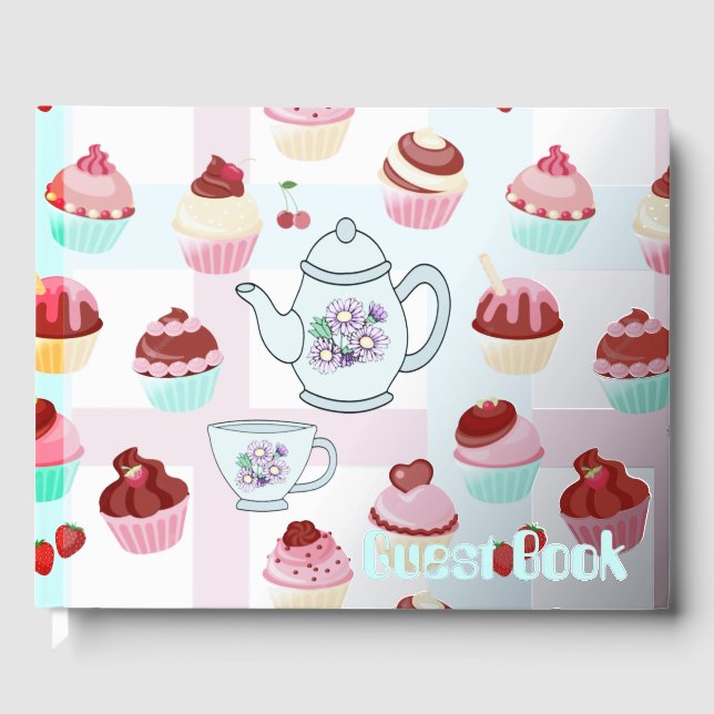 Tea & Cupcakes Gästebuch (Vorderseite)