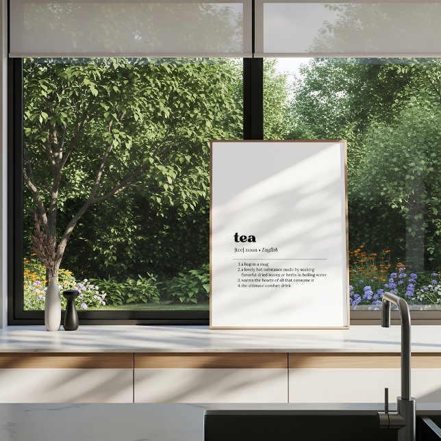 Tea Definition Dictionary Poster (Von Creator hochgeladen)