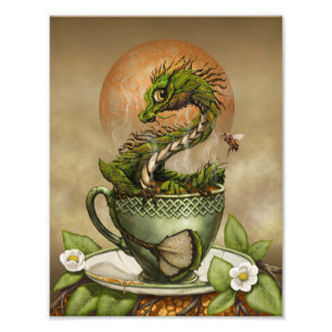 Tea Dragon 8.5x11 Print Fotodruck