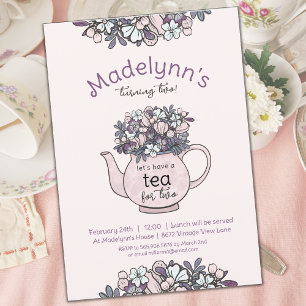 Tea for Two 2. Geburtstagsfeier Einladung