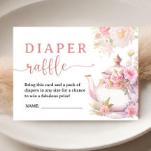 Tea for Two Baby Shower-Teeparty-Windelraffel