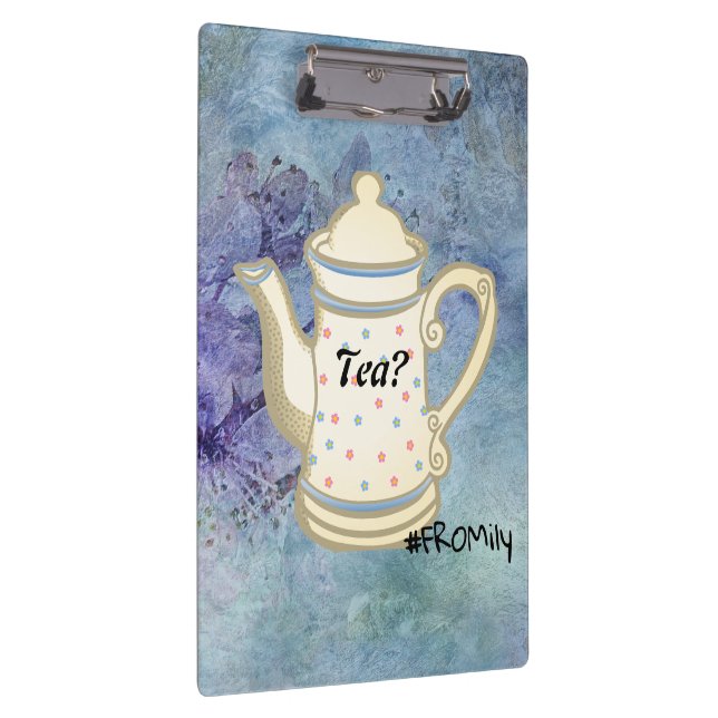 Tea? #FROMily from Fandom Liu Diner Design Klemmbrett (Rechts)