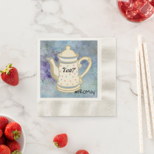 Tea? #FROMily from Fandom Liu Diner Design Serviette