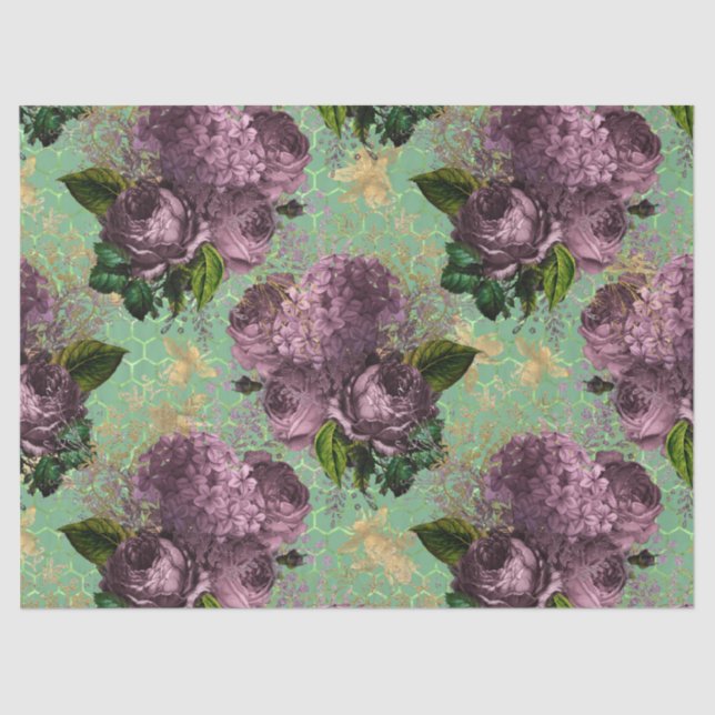 Tea Garden Bee Series Design 46 Seidenpapier (Vorderseite)