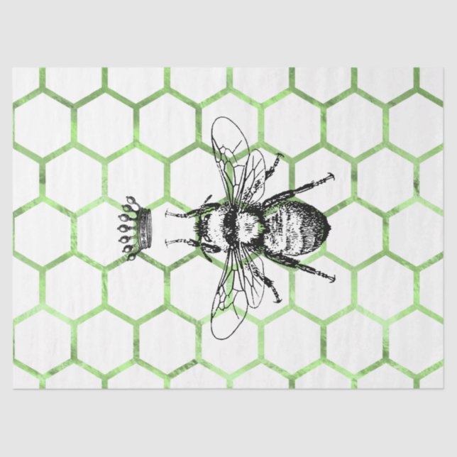 Tea Garden Bee Series Design 54 Seidenpapier (Vorderseite)