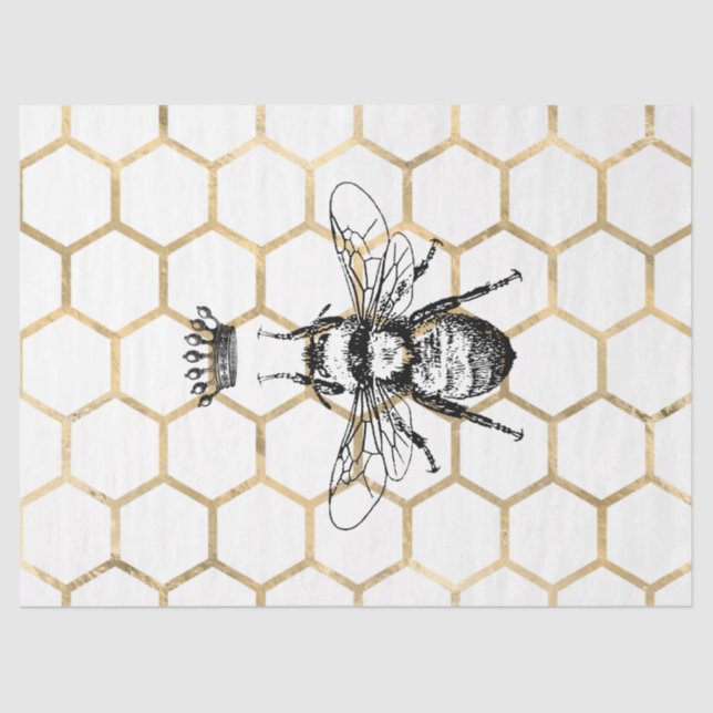 Tea Garden Bee Series Design 55 Seidenpapier (Vorderseite)