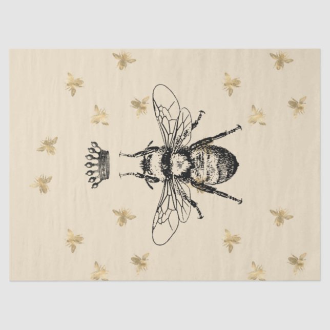 Tea Garden Bee Series Design 57 Seidenpapier (Vorderseite)