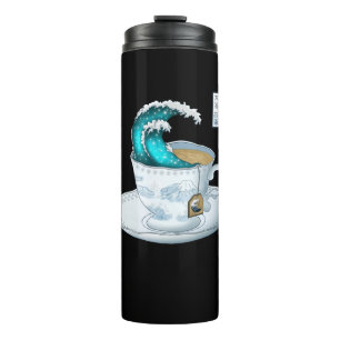 Tea Great Wave Off Kanagawa Thermosbecher