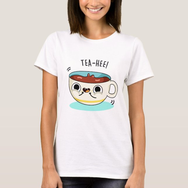 Tea Hee Funny Tea Cup Pub T-Shirt (Vorderseite)