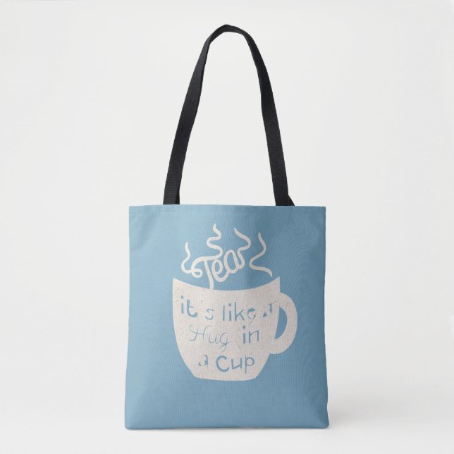 Tea It's Like A Hug In A Cup Throw Pillow (Vorderseite)