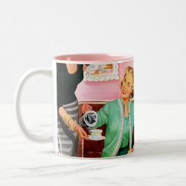 TEA-KAFFEE-TASSE 1950 ZWEIFARBIGE TASSE