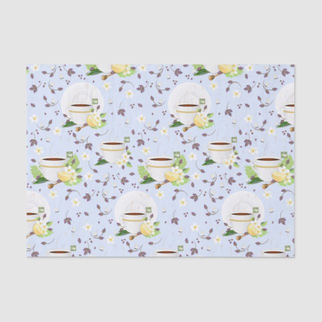 Tea Lemon Lavender Seidenpapier (Vorderseite)