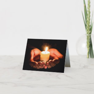 Tea Light Holiday Karte