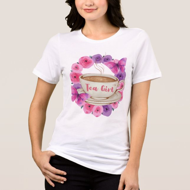 Tea Lover Niche T-Shirt Tri-Blend Shirt (Vorderseite)