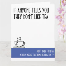 Tea Lover's Large Blue Birthday