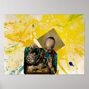 Tea Man von Michael Moffa Poster