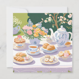 Tea-Party | Beautiful Garden Party Blumenkarte