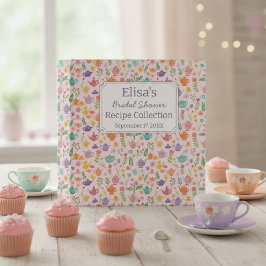 Tea Party Brautjungfern-Essen Süße INDIVIDUELLE Re 2,5 Cm Ordner